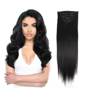 Κίνα Hot Sales Factory Custom Soft Clip In Hair Extension Wig Flat Weft Display 100% Made In China προς πώληση