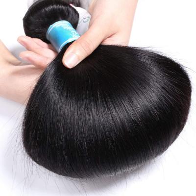 China China Selling Soft Thick Hot Unprocessed Virgin Human Hair Weft Raw Hair Weaving With Closure Te koop