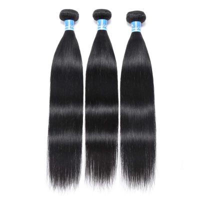 China Hot Selling 40inch Soft Thick Soft Natural Remy Hair Human Hair Weaving Stock Natural Color With Closure en venta