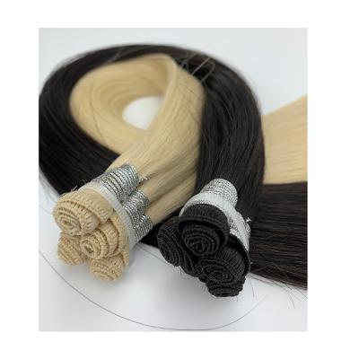 중국 Tangle Private Label Honey Blonde Hair Extension Hand Tied Braided Hair Weft Wigs Widely Used 판매용