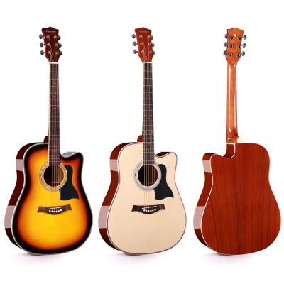 China Sapele In Stock Flawless Top 41 Inch Sapele Back Die Cast Acoustic Guitar, Sapele Guitar, Beginner Guitar for sale