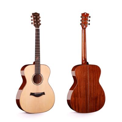 China High Quality High Gloss Manhogany Guitar Musical Instruments 40 Inch Acoustic Guitar for sale