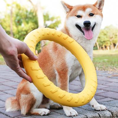 China Large Viable Portable Outdoor Dog Toys Pet Products Movement Tool EVA Flying Discs Pet Training Ring Interactive Training Dog Toy for sale