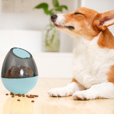 China Viable Plastic Portable Smart Training Pet Toy Dog Feeder For Dog Tumbler Leakage Ball Puzzle Dog Toy for sale