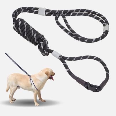 China Slip Resistant Strong Braided Dog Leash Strong Reflective Adjustable Dog Rope Lead Adjustable Pet Leash for sale