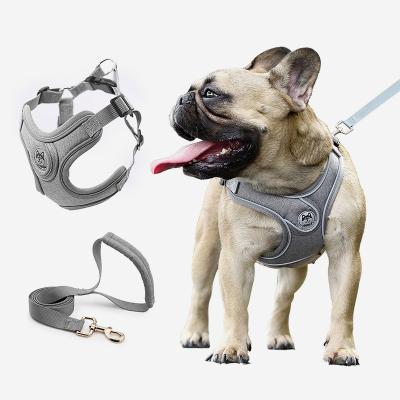 China Quick Release Harness Dogs Pet Supplies Harness Comfort Small Padded High Reflective Dog Leash And Arm Kit For Small Medium And Large for sale