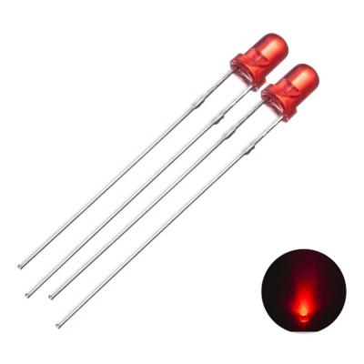 China INGAN 5mm Round Long LED Diode Feet Lights Red (1000PC) for sale