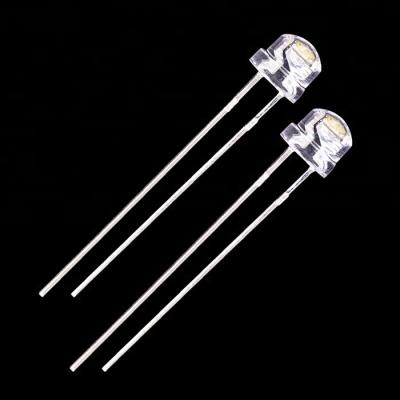 China Copper High Quality Straw Hat LED Diodes 5mm Warm White Neutral White Cold White Led Diode for sale