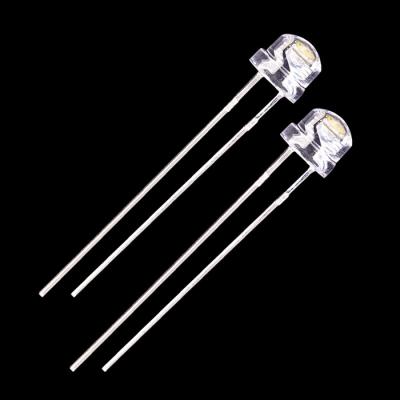 China Warm 5mm 4.8mm Straw Hat Pure Natural Cool White Dip Led Chip Diode 12mil for sale