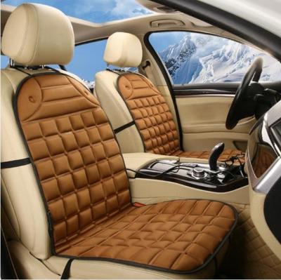 China Hot Breathing Air Hole Heated Seat Cover Cushion Fit 12V/24V Universal Fastest Heating Car Heat Blanket for sale