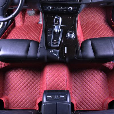 China Universal Leather Auto Floor Mats Universal Leather Auto Floor Coverings Luxury Waterproof Dustproof All Weather Protection Non-Slip Fit Right Hand Drive for sale