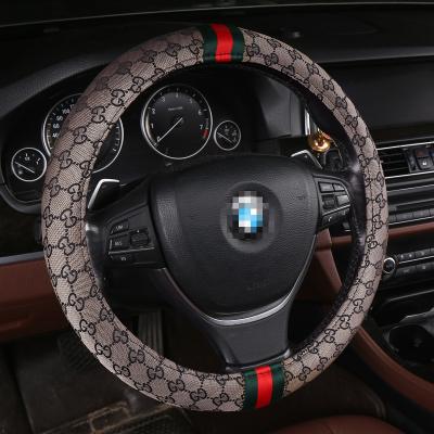 China Durable Fashionable Steering Wheel Covers Universal Fit 15 Inch Luxury Car Wheel Protector Anti-Slip for sale