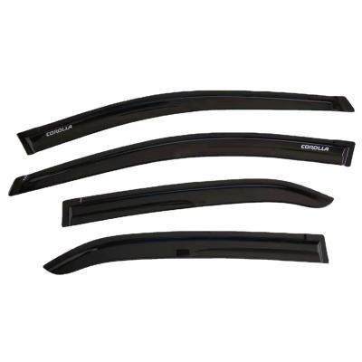 China Duarable Car Window Shade 4 Pcs Set Car Accessories Door Deflector Sun Rain Guard Outside Mount Compatible With Toyota Corolla for sale