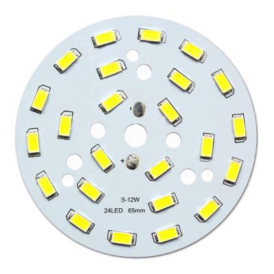 China FR-4 High Quality Round Panel SMD 220V 10w 12w 15w LED PCB Board For LED Assembly for sale