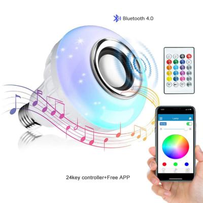 China Residential Hot Sale 12W E27 Color Variable Blue Amazon Tooth LED Music Wireless Smart Light Bulb, LED-MUSIC for sale