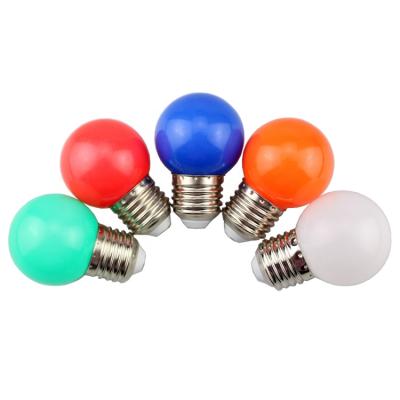 China Theme Park Holiday Decoration 0.5W 1W Globe Lamps E27 B22 G45 Christmas Bulb Light, LED-COLOR for sale