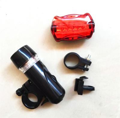 China Durable Bike Front Tail Light Bicycle Headlight Rear Light Set For Night Riding Recycling Flashlight for sale