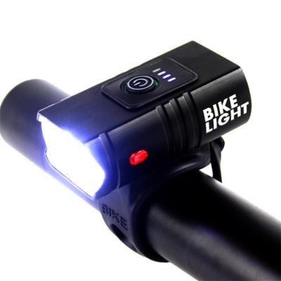 China Night Riding Bicycle Front Light 1000Lm Headlight 2 LED USB Rechargeable Flashlight Bike Bicycle Accessories for sale