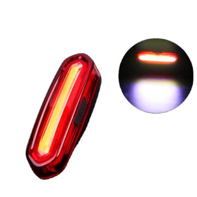 China Outdoor Activites Bike Tail Light 6 Modes Bike Variable Light USB Rechargeable Dual-color Bicycle Tail Light for sale