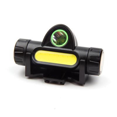 China Durable Multifunctional USB Rechargeable COB Headlight Bicycle Emergency Flashlight Outdoor Riding Light for sale