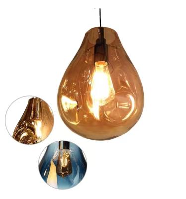 China ECOJAS 9029P modern simple glass ornaments modern restaurant lamps and bar crystal lamps and chandeliers for sale