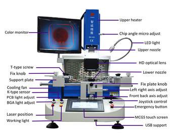 Китай Автоматическая машина для переработки BGA WDS 620 Оптическое выравнивание Ремонт материнской платы для мобильного компьютера продается