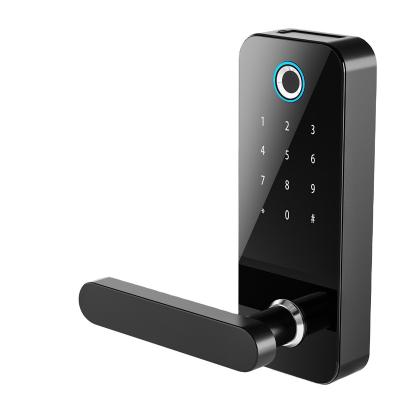 China APP Control Security Password Fingerprint Smart Home Used Smart Door Lock Handle Keyless Digital Lock for sale