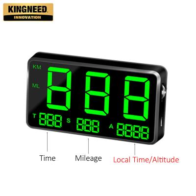 China Hot selling LUMINOVA KINGNEED C80 gps hud head up display with world time clock for car for sale