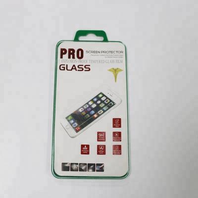 China Recycled materials small product plastic packaging clear box for mobile phone steel film/tempered glass screen protector film/steel film for sale