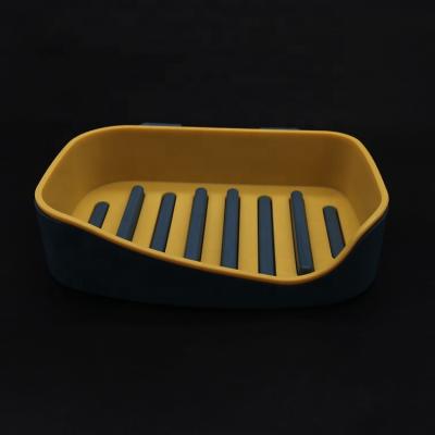 China Convenient Bathroom Accessories Wall Mounted Plastic Bathroom Soap Dish,Self Draining Soap Dish for sale