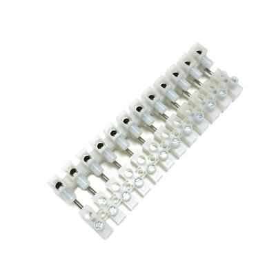 China Brass/Nickel Plated VDE Horizontal Mounted 12 Poles Plug In Terminal Strip for sale