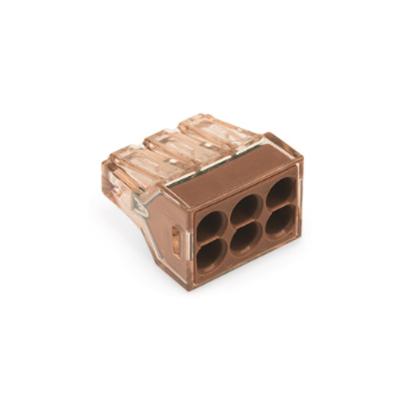 China Power Wago 773-606 6 Pin Push Wire Connector with 400V 32A for sale