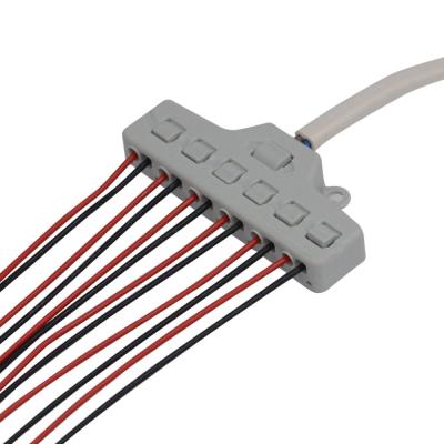 China Led LIGHTING New Product 1-In 6-Out LED Wire Splitter Connector Box for sale