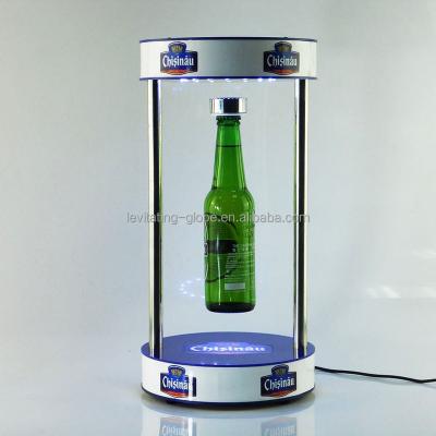 China 2015 Innovative Acrylic Magnetic Floating Beer Bottles / Can Acrylic Display for sale