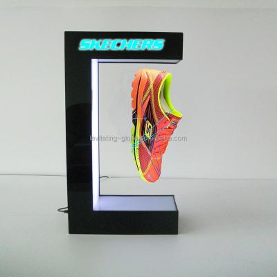 China Modern High Tech Magnetic Advertising Floating Shoe Display Stand for sale