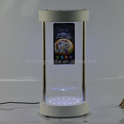 China Levitation and rotation in 2014 new products, mobile phone magnetic floating display, air rotating mobile exhibitor for sale