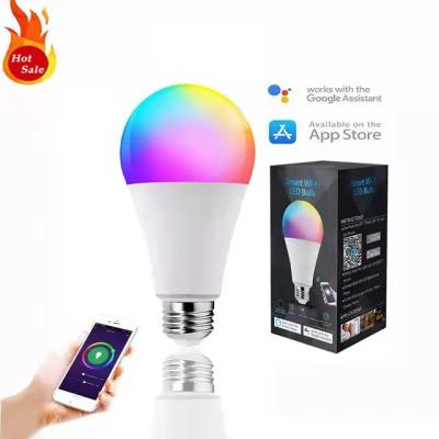 China Popular Residential led smart bulbWireless Wifi RGB MulticolorDimmable E27B22 7w 9w 12w color changing with remote control led smart bulb for sale