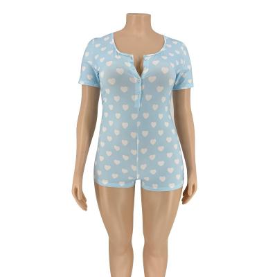 China 2021 Hot Selling Women's Sleepwear Breathable V-Neckline Plus Size Woman Sleepwear for sale