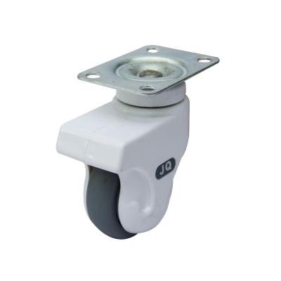 China Plastic Cover JQ Caster 3 Inch Flat Medical Quiet Caster Wheel With White Plastic Cover for sale