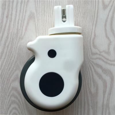 China Plastic Sheath 125mm Cover JQ Caster Square Medical Device Swivel Caster Wheel for sale