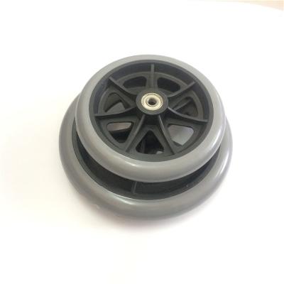 China JQ Wheelchair Caster Factory Sale 6inch 8inch PVC Solid Wheel For Electric Wheelchair for sale