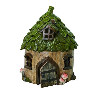 China Europe Resin Fairy Figurines Outdoor Fairy Garden Houses for sale