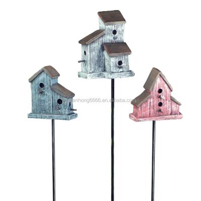 China Europe Georgetown Home and Miniature Garden Aviary Stake Garden Decor for sale