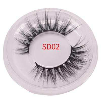 China Wholesale Soft Comfy Natural Fluffy False Tapered Mink Eyelash Vendor 15mm for sale