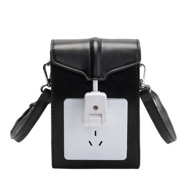 China 2022 women and men creppy fashion instagram style designer joint socket custom tiktok bags cross body shoulder cell phone purses for sale