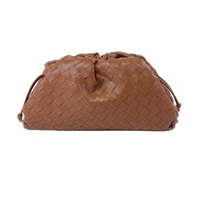 China 2022 Trend Fashion Trend Purses Clutch Designer Handbags Collection Ladies Lightweight Jodie Genuine Leather Dumpling Cloud Woven Bag for sale