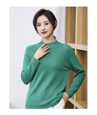 China Anti-Wrinkle New Popularity Hot Sale Products Logo Adult Woolen Sweaters For Women for sale