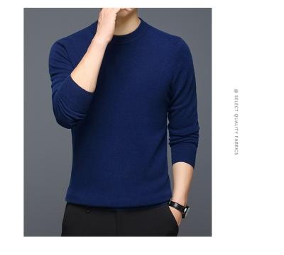 China Anti-wrinkle Low Price Ready To Ship Slim Fit Woolen Sweaters Knitting For Men for sale