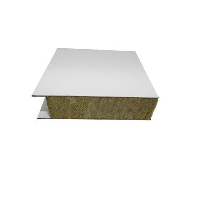 China Cheap And Durable Factory Price Fire Resistant Rock Wool Insulated Roof Supplier Sandwich Panel for sale