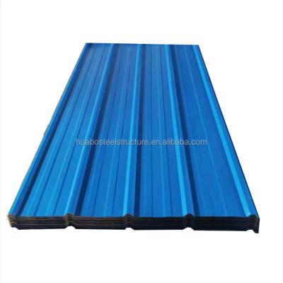 China Warehouse Covering Sheet Color Coated Corrugated Steel Plate for sale